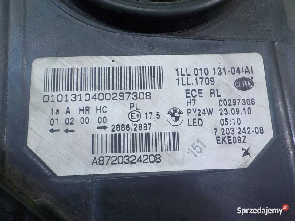 BMW 5 F10 20 D 11r KOMBI lampa prawa przod Suków