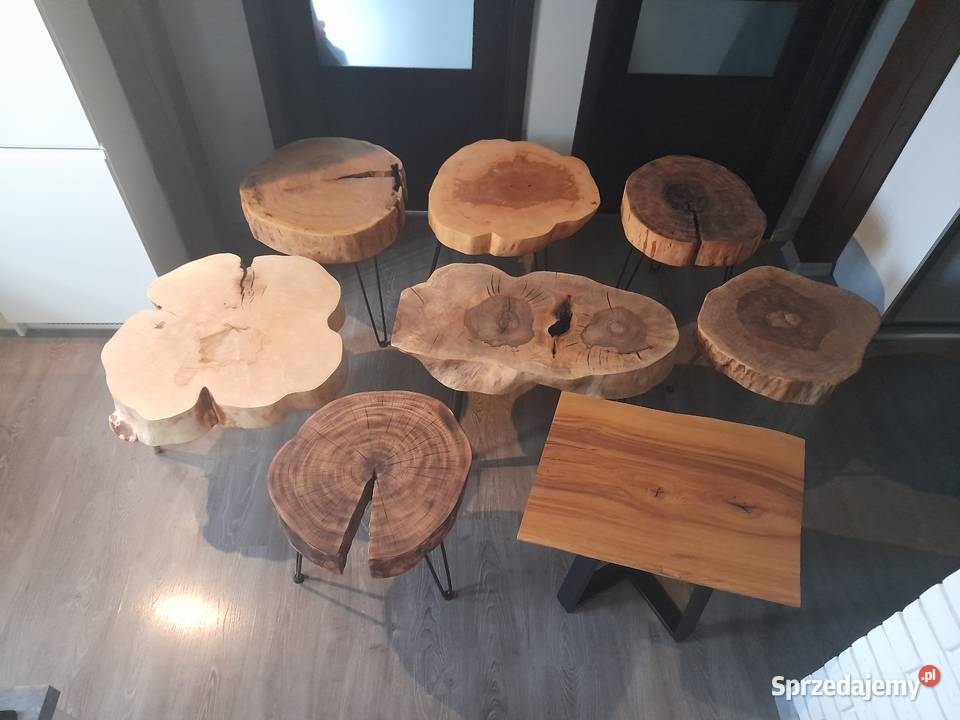 Stolik z plastra drewna duży wybór Dąb akacja Kołobrzeg