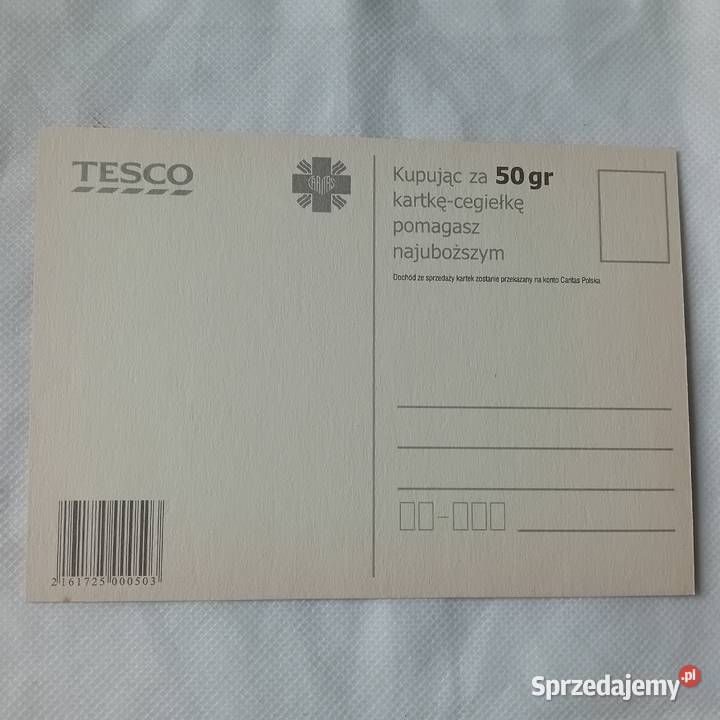 Pocztówka Podziel się kromką chleba TESCOCaritas wielkopolskie Koźminek