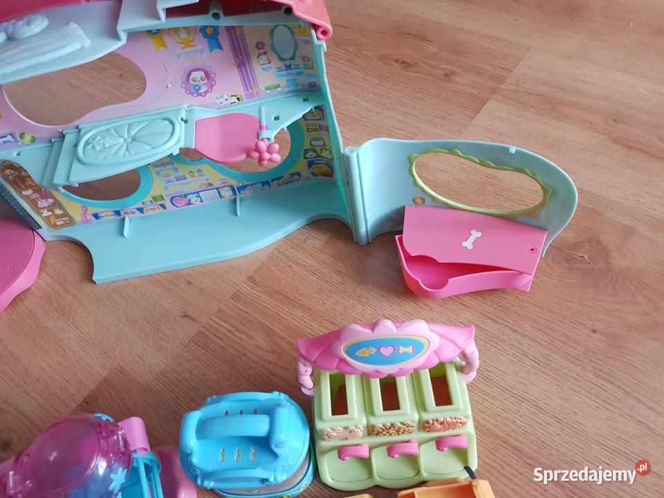 Littlest pet shop mega zestaw duży domek Rożki