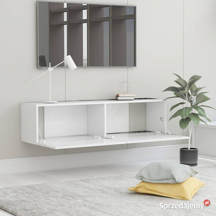 Szafka pod TV biała 120x30x30 materiał Meble Warszawa sprzedam
