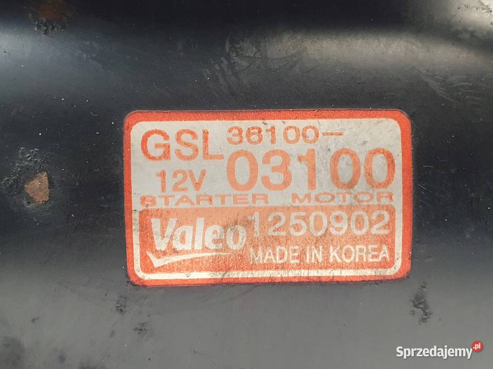 ROZRUSZNIK Hyundai I10 12 16V 3610003100 valeo lubelskie Chełm