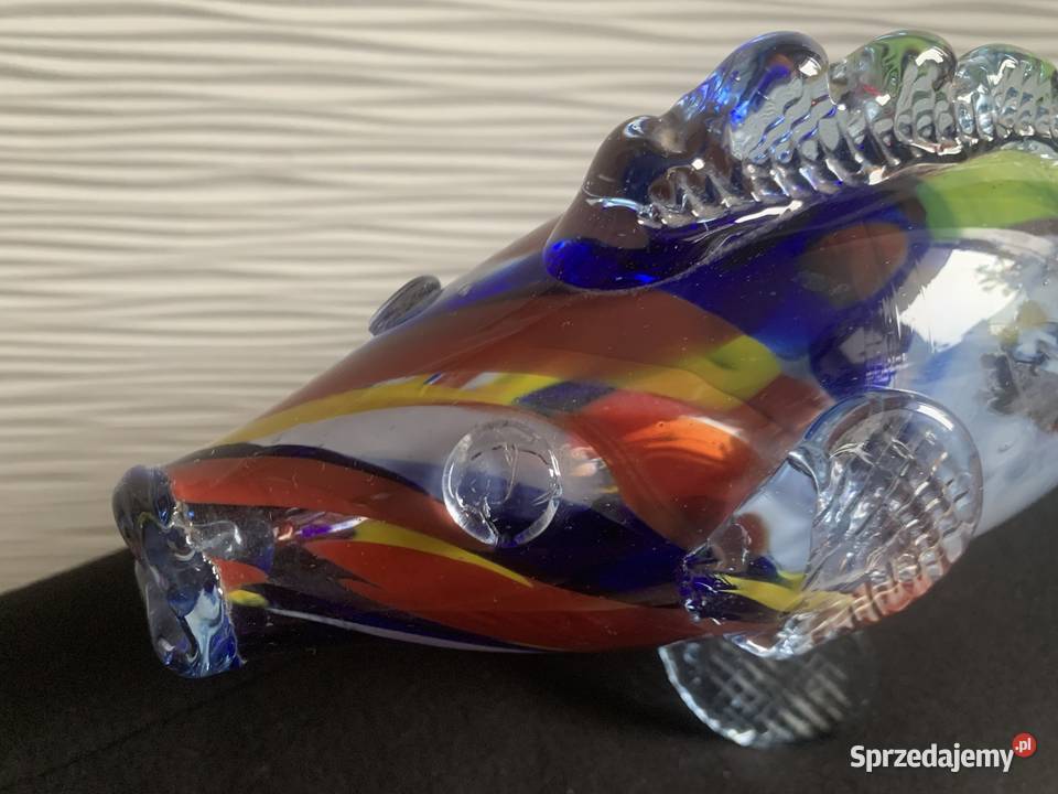 Szklana ryba PRL łódzkie Łowicz