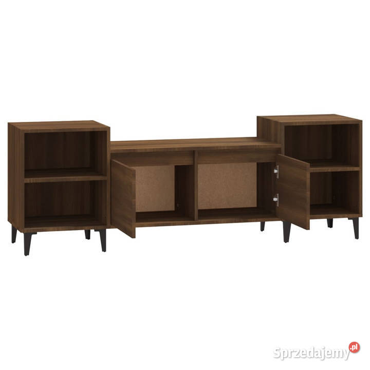 Szafka pod telewizor brązowy dąb 160x35x55