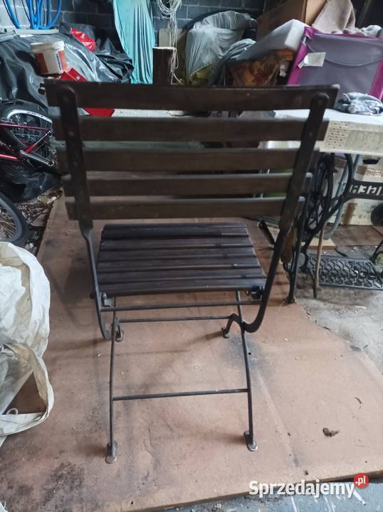 Piękne krzesła metalowo drewniane małopolskie Kraków sprzedam