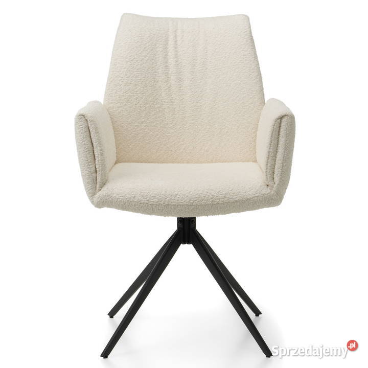 Beżowe Krzesło Prato Boucle Wysyłka 24H Dostawa 63cm sprzedam