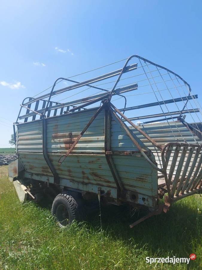 Przyczepa samozbierająca T055 nieuszkodzony Przyczepy rolnicze kujawsko-pomorskie Złotniki Kujawskie
