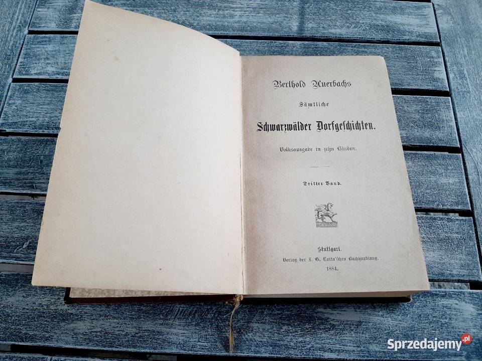 Stara książka z 1884 r wielkopolskie Jarocin