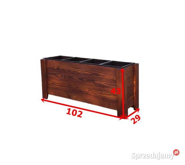 Donica Drewniana Lakierowana W4D4 wkłady śląskie Lelów sprzedam