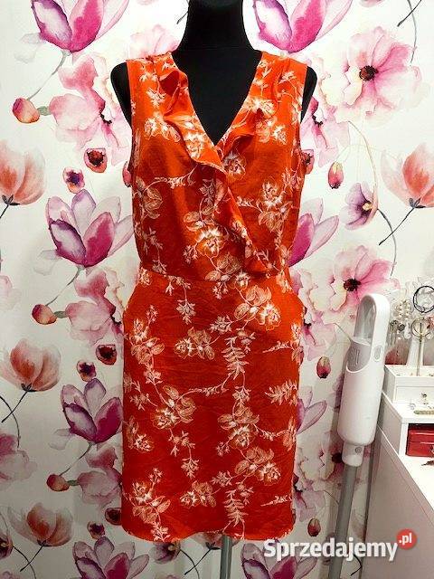 dunnes stores sukienka modny wzór kwiaty nowa 40 brązowy/beżowy Choszczno sprzedam