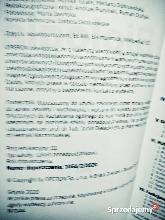 Biologia operon ponadpodstawowe Warszawa