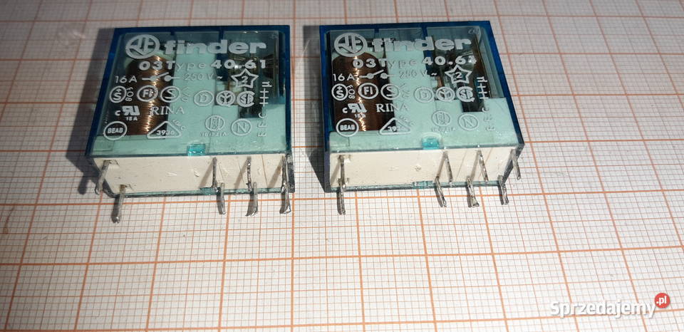 Przekaźnik FINDER 03TYP 4061 21VDC 16A 2 A78 Czechowice-Dziedzice