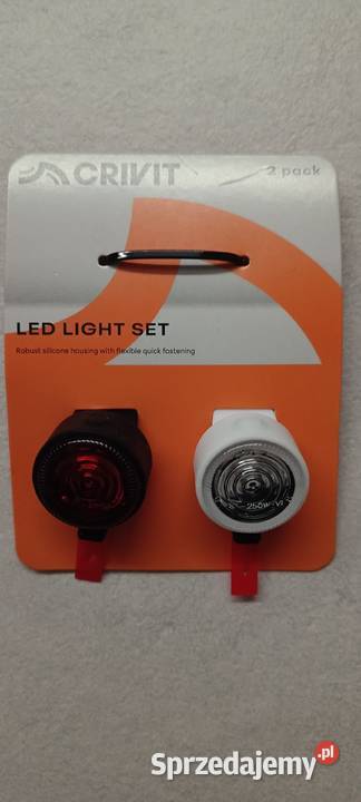 CRIVIT Zestaw lampki rowerowe sygnalizacyjne Ełk