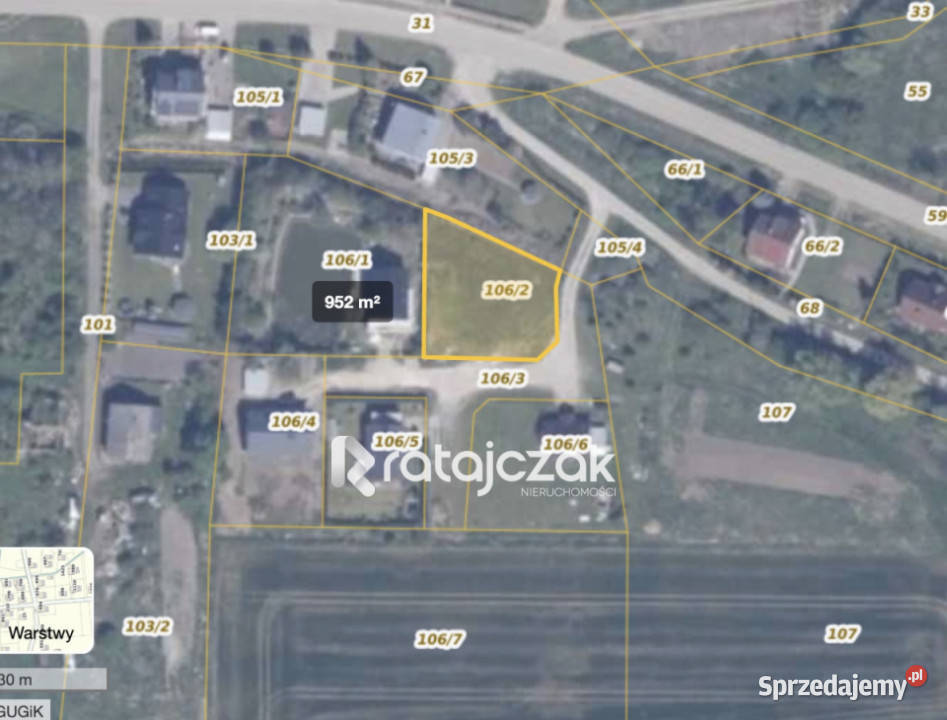 sprzedaży działki Miłocin 952m2 Sprzedaż