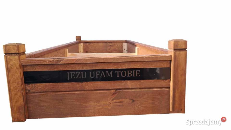 Drewniana obudowa grobu z sentaencja dibond warmińsko-mazurskie Nowe Grodziczno sprzedam