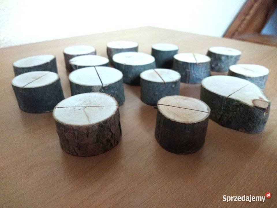 drewniane stojaczki do winietek wesele Pozostałe Poznań