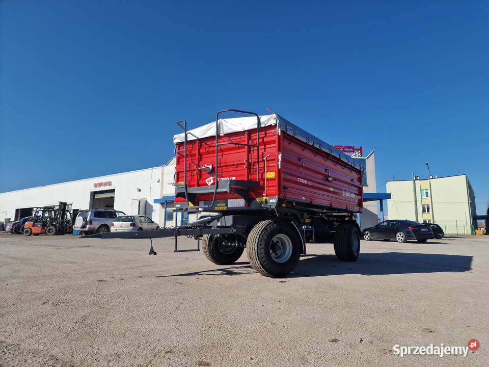 Przyczepa rolnicza T7102 METALFACH dwuosiowa 8T