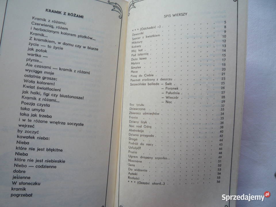 Kramik z różami Wiersze Poezja Ryszard Grabowski Szczecin