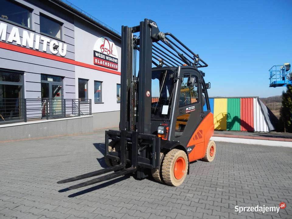 Wózek widłowy Linde H30D02 Triplex przesuw Mogilany