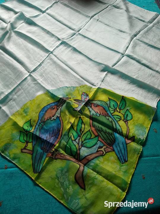 Apaszka jedwab naturalny85x90 Inny materiał