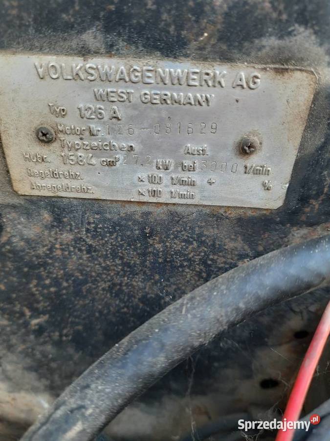 Silnik volkswagen bokser ogórek garbus 16 pomorskie Lębork