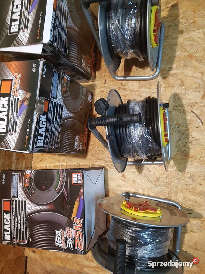 Przedłużacz bębnowy ogrodowy Black 25 m 4 gn Głogowa