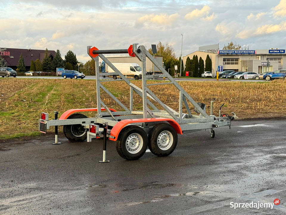 Przyczepa kablówka do bębnów kabli drutów wielkopolskie Poznań
