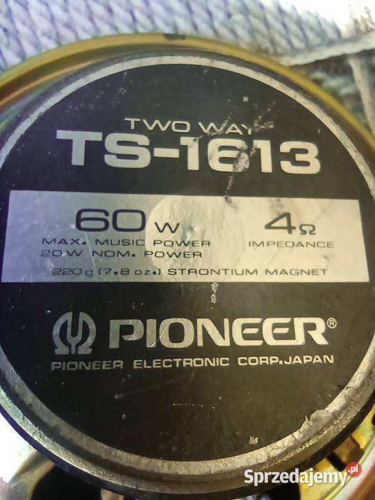 Pioneer TS1613 głośniki do auta Japan retro Płock sprzedam