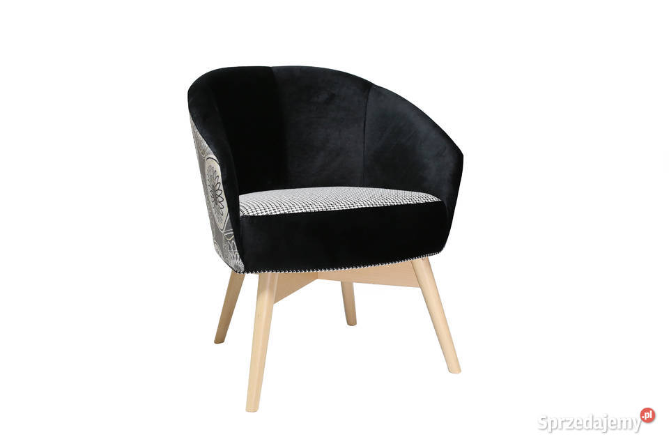 Fotel Kubełkowy Skandynawski Designerski Wygodny Kazimierz Biskupi