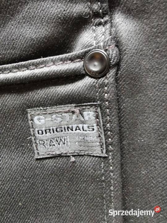 GSTAR RAW DENIM wąskie rurki Jeans W26 L34 czarny łódzkie