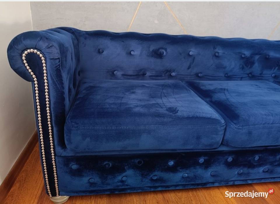 Sofa kanapa granatowa 230 x 75 x 65 małopolskie Jankowice