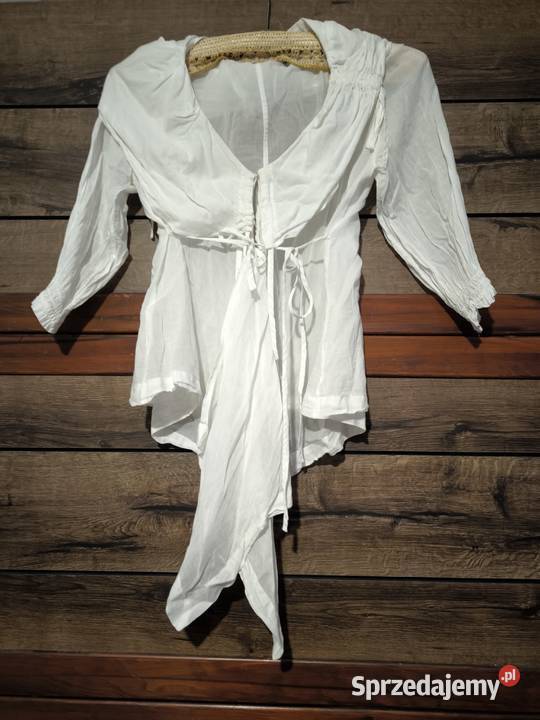 Biała oryginalna bluzka projektanta Lauren Vidal 3/4