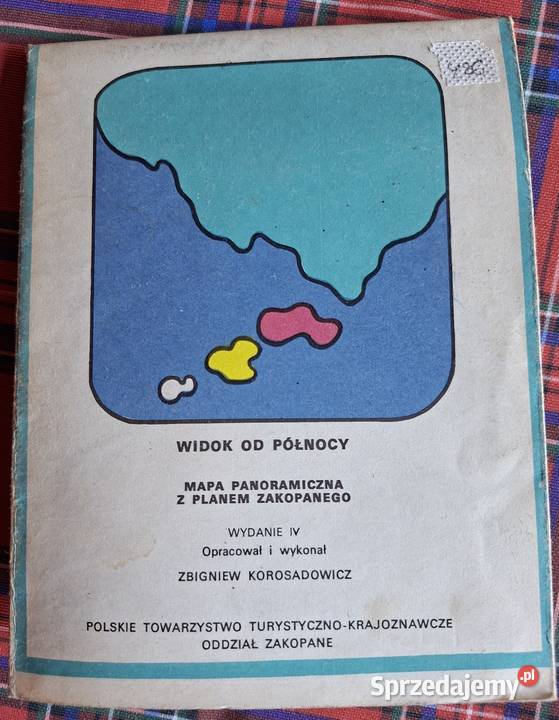 Tatry mapa panoramiczna plan Zakopanego
