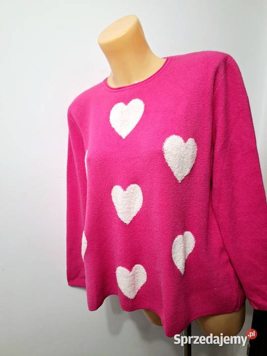 42 Swetr bluzka różowa serca