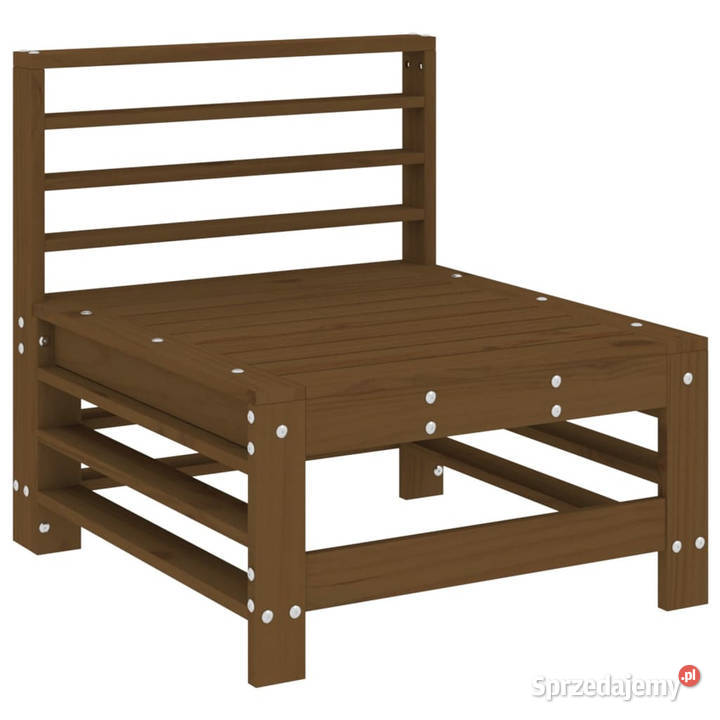 Ogrodowa sofa środkowa miodowy brąz lite drewno Warszawa sprzedam