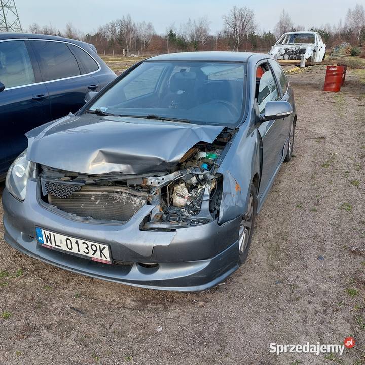 Sprzedam Honda Civic VII uszkodzona ona Rok produkcji 2004 Legionowo