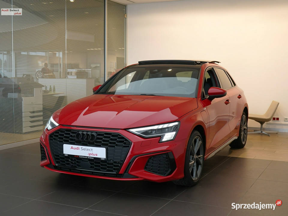 Audi A3 Sportback 40 TFSIe 204 Matrix Panorama kurtyny powietrzne Kielce