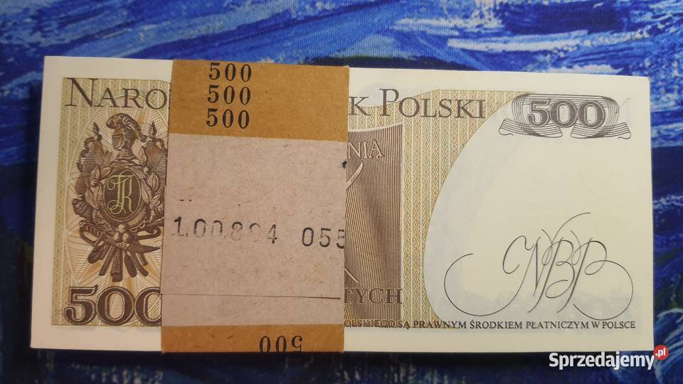 PACZKA 100 x 500 złotych 1982 s CH UNC Warszawa