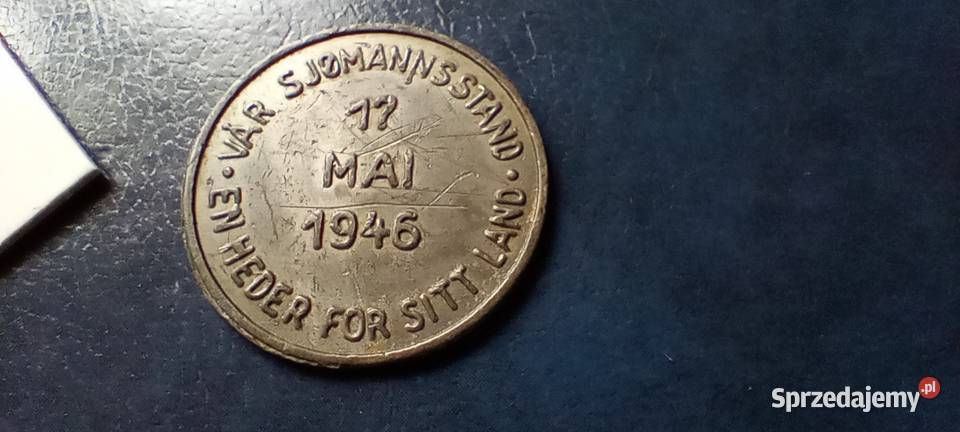 Stare monety Medal Upamiętniający Norweskich Lesko