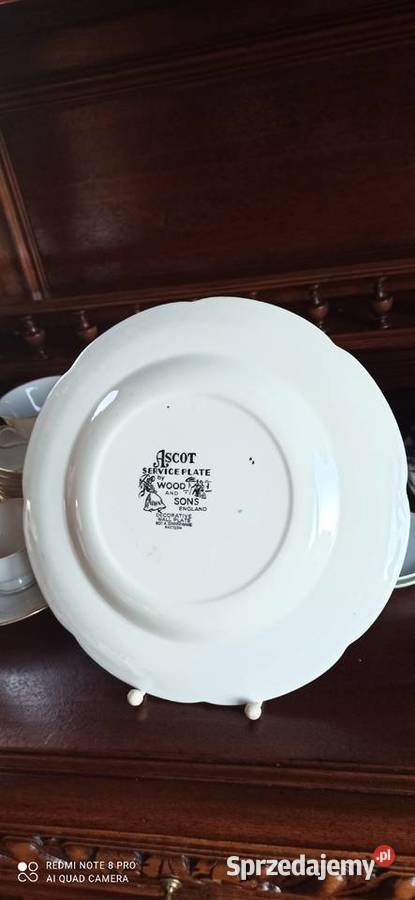 Patera Ascot Service Plate By Wood Sons England pomorskie Gdańsk