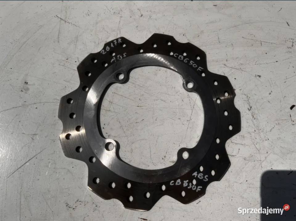 tarcza hamulcowa tył Honda CB 650 f ABS 2018r wielkopolskie Ostrów Wielkopolski