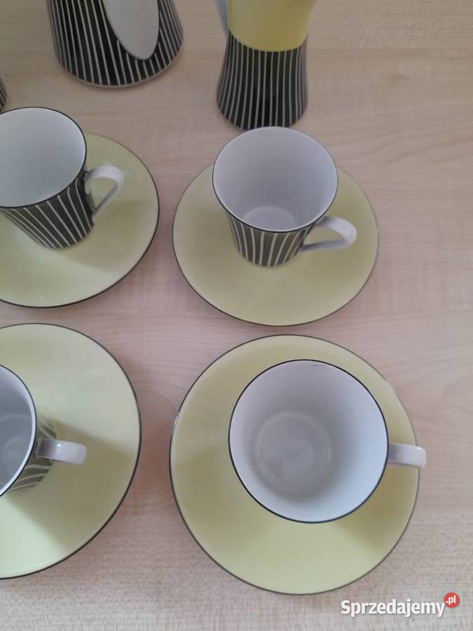 Porcelanowy serwis espresso Volkstedt lata Antyki, Sztuka, Kolekcje