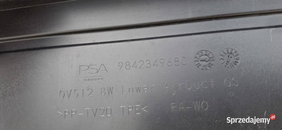 OPEL ASTRA L KIEROWNICA POWIETRZA WLOT