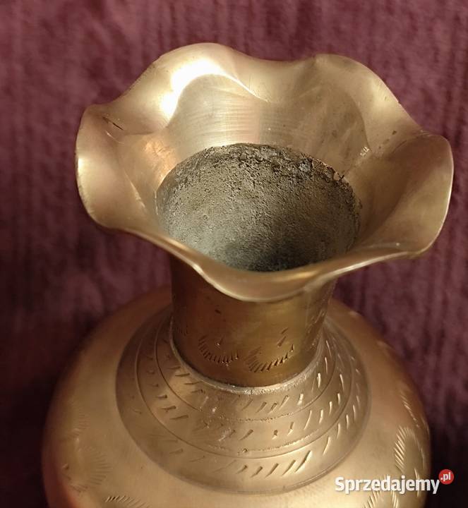 Dwa mosiężne wazoniki Sosnowiec sprzedam