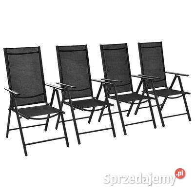 Składane krzesła ogrodowe 4 aluminiumtextilene
