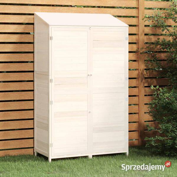 vidaXL Szopa ogrodowa biała 102x52x1745 Warszawa sprzedam