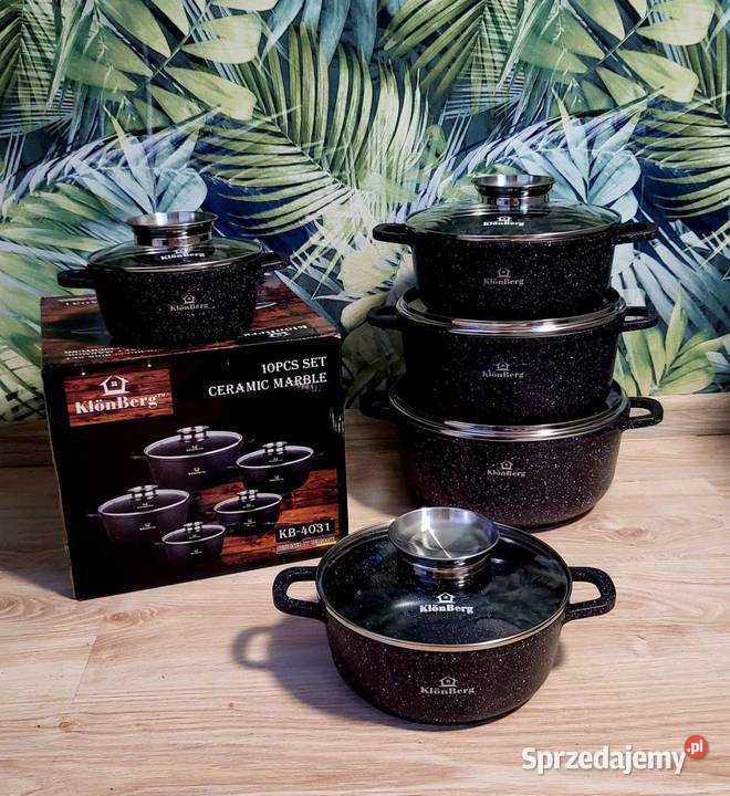 Garnki marmur 5 Łódź sprzedam