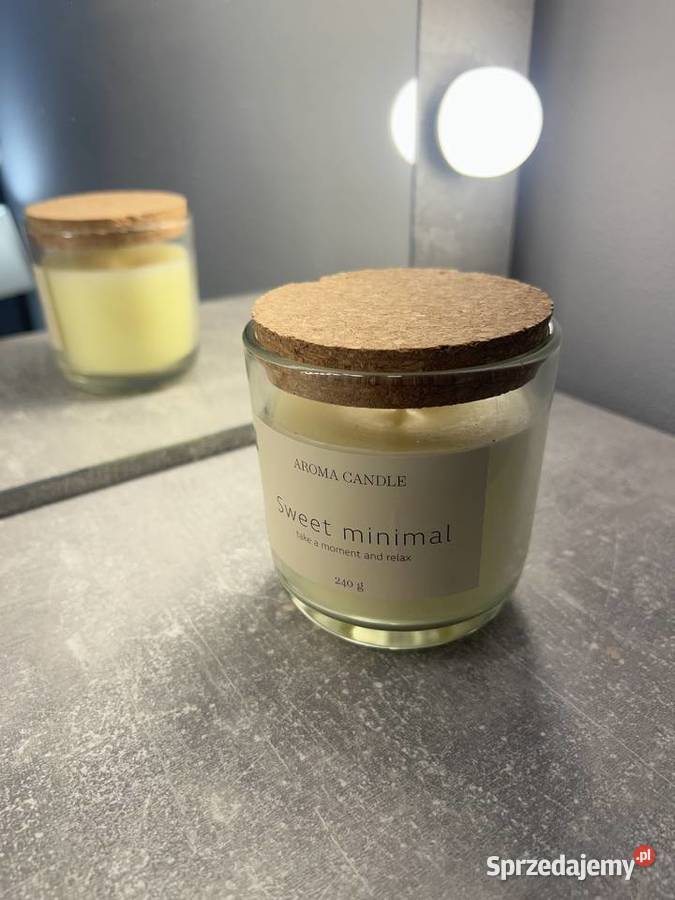 Świeczka świeca Aroma Candle Sweet minimal 240 g Jasło