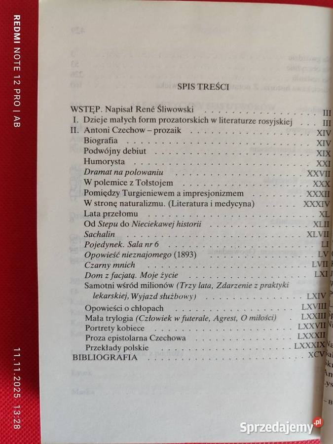 A Czechow Opowiadania i opowieści Biblioteka Katowice