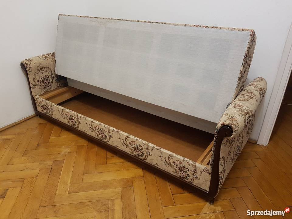 Kanapa rozkładana Lirka 2 fotele 2 pufy Antyki, Sztuka, Kolekcje Warszawa